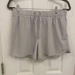 Gray women’s HUK shorts